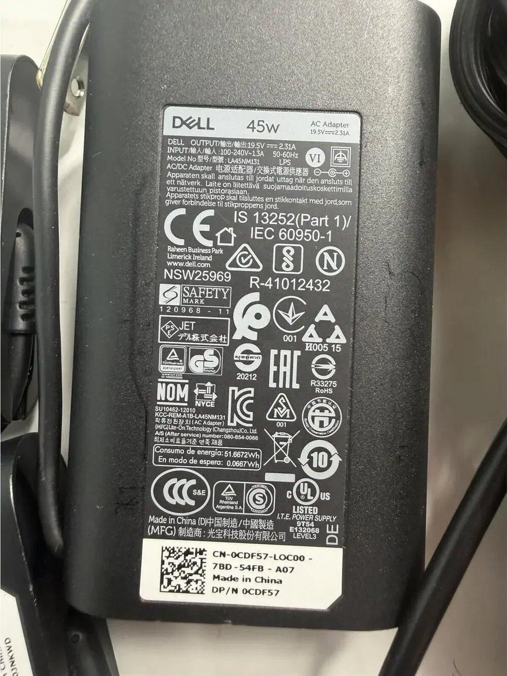 Lot of 21 Dell Laptop AC Adapters Power Supplies Mixed 45W 65W 90W 130W OEM